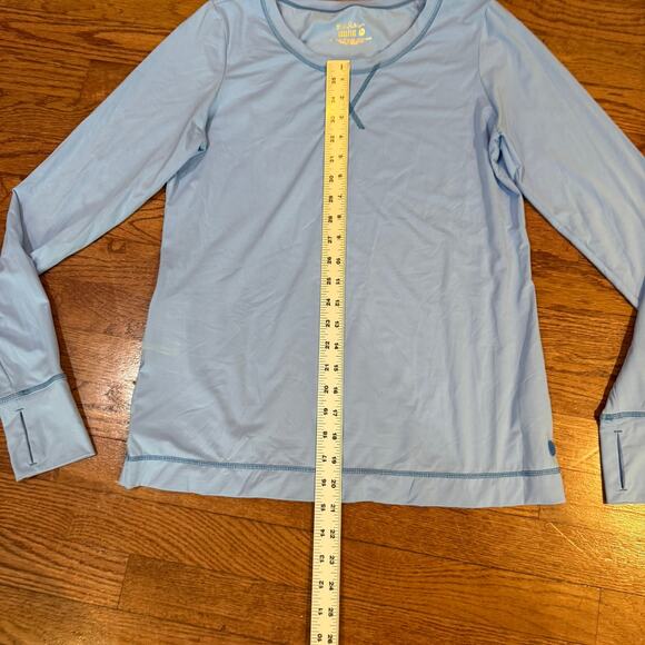 Lilly Pulitzer Luxletic Long Sleeve Performance Top Light Blue Size M - Picture 4 of 8